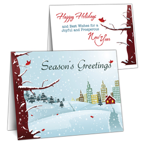 Winterscape Business Christmas Card